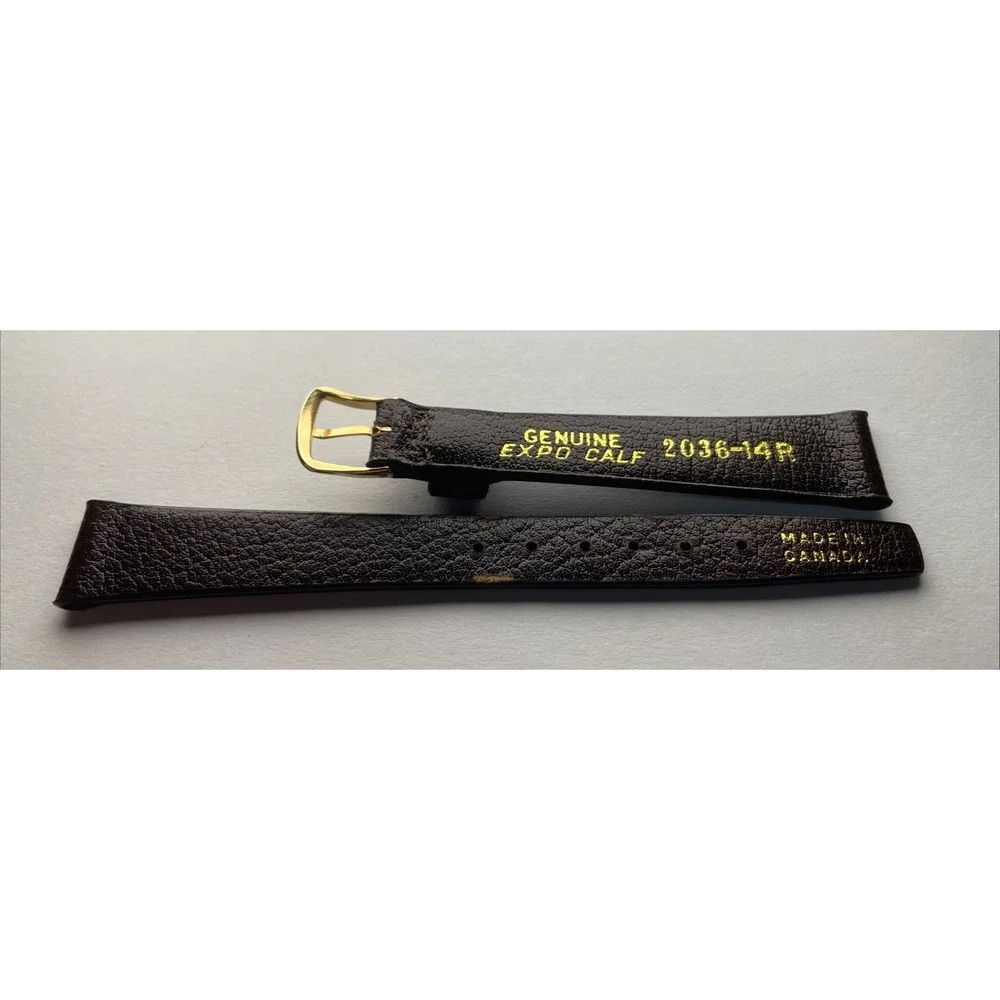 14mm Brown Watch Band Genuine Expo Calf 2036-14R‎